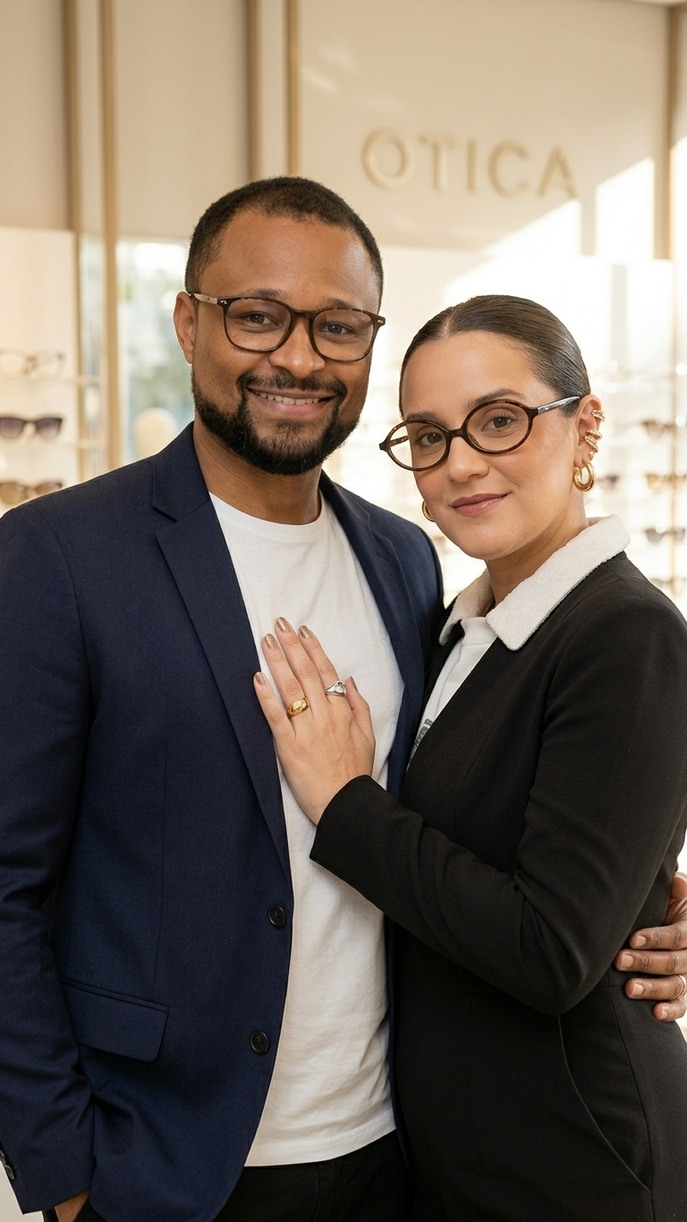 Thairine Vieira e Allan Alcântara, fundadores da Ótica Economiza